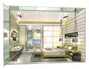 珠海棕榈海岸项目手绘稿3图片