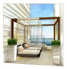 珠海棕榈海岸项目手绘稿3图片