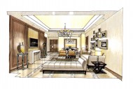 快速表现室内手绘作品图片