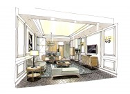 快速表现室内手绘作品图片