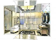 快速表现室内手绘作品图片