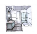 无锡太湖国际社区住宅手绘稿图片