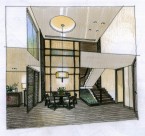 武汉水岸星城室内手绘稿图片