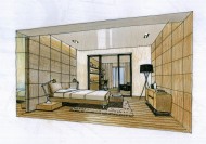 武汉水岸星城室内手绘稿图片