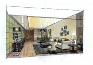 广州爱丁堡国际公寓室内手绘稿图片大全