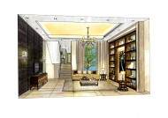 凯德置地佛山样板房b1手绘稿图片