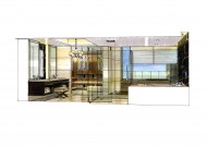 凯德置地佛山样板房b1手绘稿图片