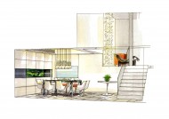 凯德置地佛山样板房b2手绘稿图片