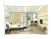 大连新世界大廈手绘设计图片大全