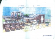 比华丽山别墅室内设计手绘图片