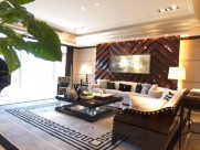 大连星海湾壹号样板房客厅图片