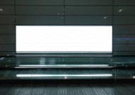 机场空白广告牌海报图片