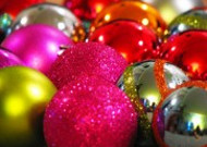 圣诞主题彩色装饰球图片