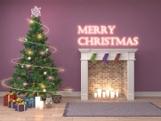 室内圣诞树图片