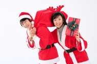圣诞服饰装扮与礼物图片