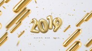 2019新年数字设计素材图片