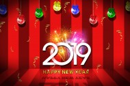 2019新年快乐艺术设计素材图片