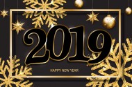 2019新年快乐艺术设计素材图片