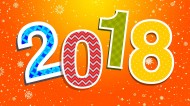 2018新年数字素材图片