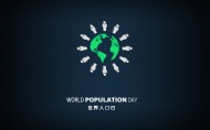 世界人口日海报素材图片