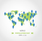 世界人口日海报素材图片