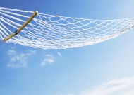 夏日清新背景素材吊床衣帽篮球图片