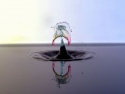 各种颜色水滴的倒影图片大全