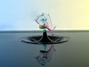 各种颜色水滴的倒影图片大全