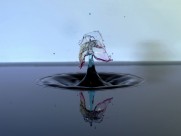 各种颜色水滴的倒影图片大全