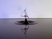 各种颜色水滴的倒影图片大全