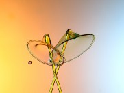 交叉的水花图片