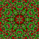 万花筒花纹背景图片