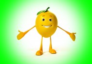 微笑的柠檬3D设计图片