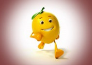 微笑的柠檬3D设计图片