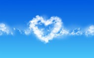 心形云朵图片