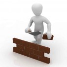 3D小人砌墙盖房图片（500px小图）