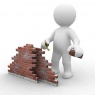 3D小人砌墙盖房图片（500px小图）