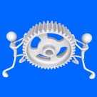 罕见！灰色3D小人（850×850）图片