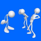 罕见！灰色3D小人（850×850）图片