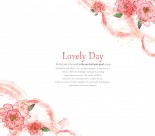 手绘梦幻花朵信纸底纹图片