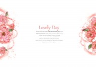 手绘韩国花纹信纸底纹图片大全