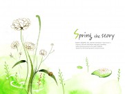 手绘韩国花纹信纸底纹图片大全