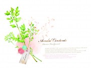 手绘韩国花纹信纸底纹图片大全