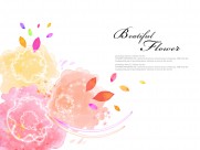 手绘韩国花纹信纸底纹图片大全