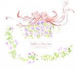 手绘丝带边框素材图片