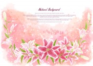 温馨粉色韩国花朵背景图片大全