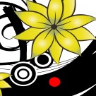 黄色花朵三联画挂画图片