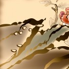 中国风牡丹三联挂画图片