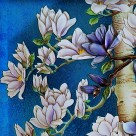 树木植物三联画图片