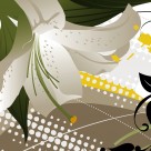 百合花三联挂画图片大全